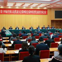 四川代表团举行全体会议 讨论通过代表团全团建议 王晓晖主持 施小琳出席