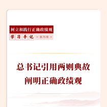 学习手记丨总书记引用两则典故阐明正确政绩观